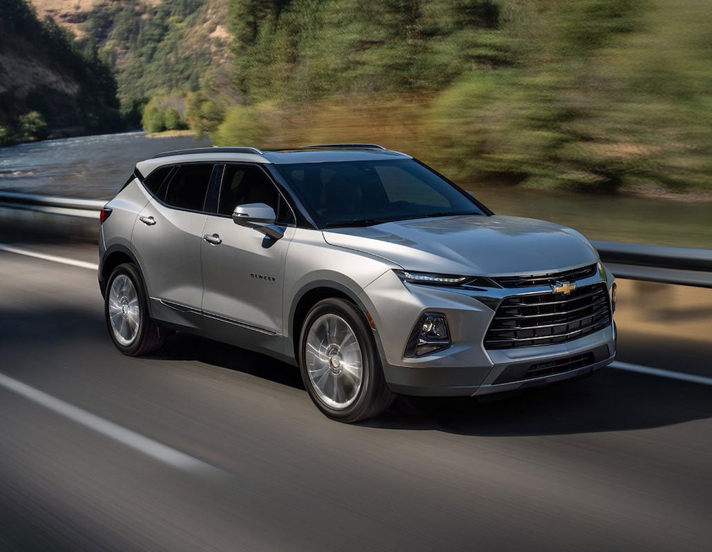 Chevrolet Blazer driving on the road - Finnegan Chevrolet Buick GMC in Rosenberg TX