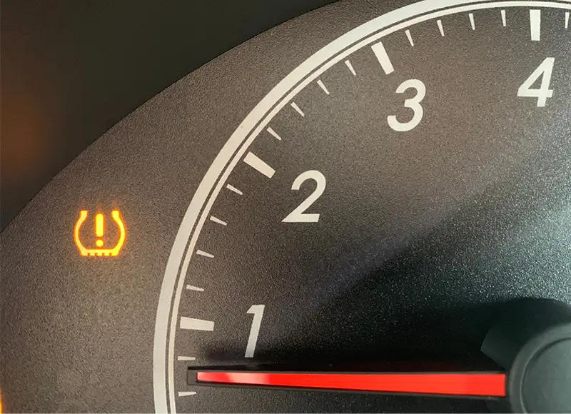Tire pressure light symbol on car dashboard - Finnegan Chevrolet Buick GMC in Rosenberg TX